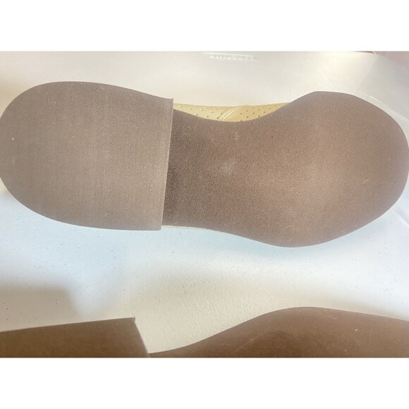 Hush Puppies Mens Perforated Leather Slip On Loafers Bone Size 9 - Picture 16 of 16